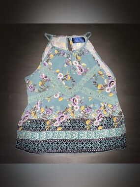 BLUE RAIN Semi-Crop Cami